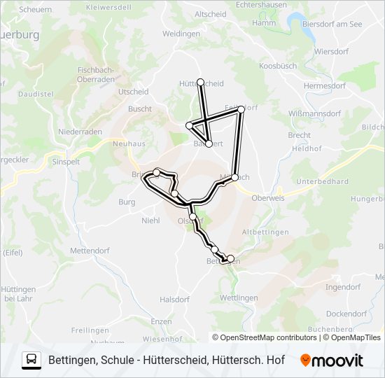 488 RUFBUS Bus Line Map