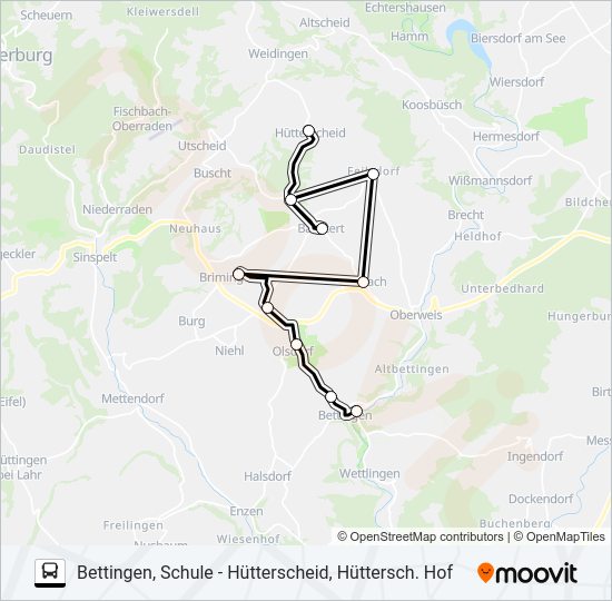 488 RUFBUS Bus Line Map