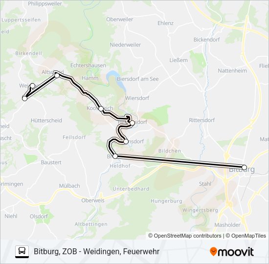 489 RUFBUS Bus Line Map