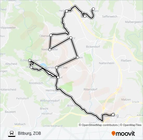 490 RUFBUS Bus Line Map