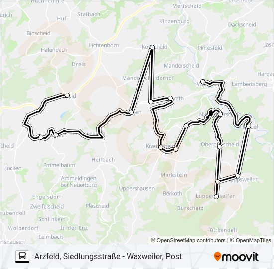 493 RUFBUS Bus Line Map