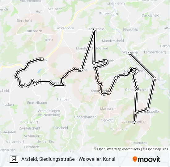 493 RUFBUS Bus Line Map