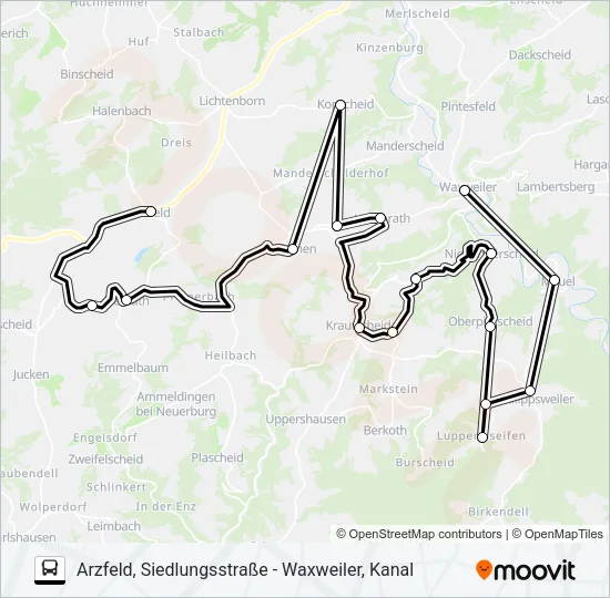 493 RUFBUS Bus Line Map