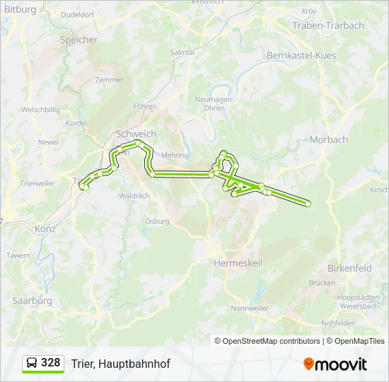328 Bus Line Map