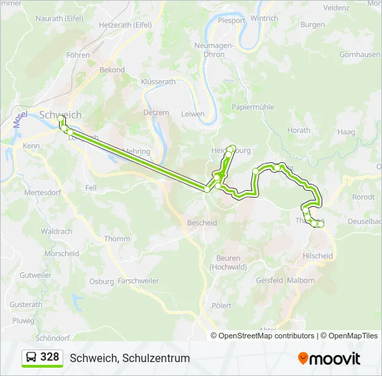 328 Bus Line Map
