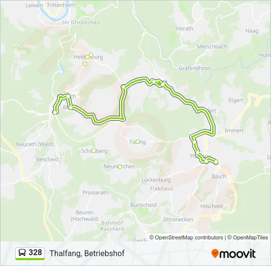 328 Bus Line Map