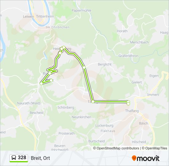 328 Bus Line Map