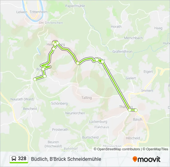 328 Bus Line Map