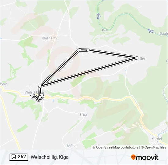262 Bus Line Map