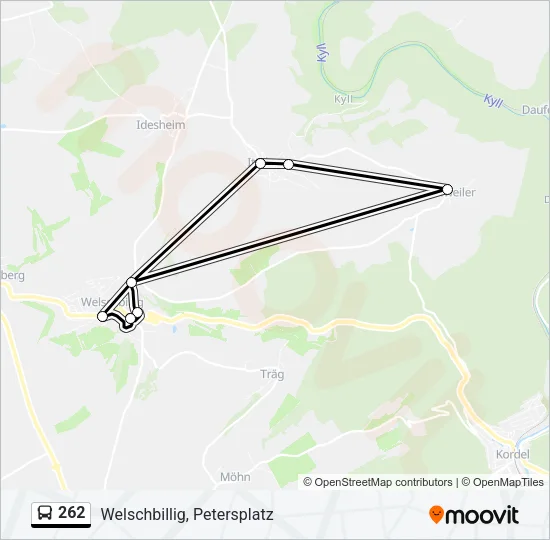 262 Bus Line Map