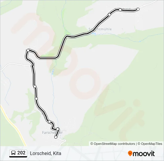 202 Bus Line Map