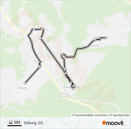 202 Bus Line Map