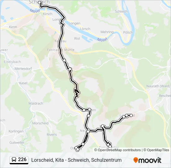 226 Bus Line Map