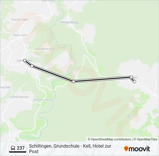 237 Bus Line Map