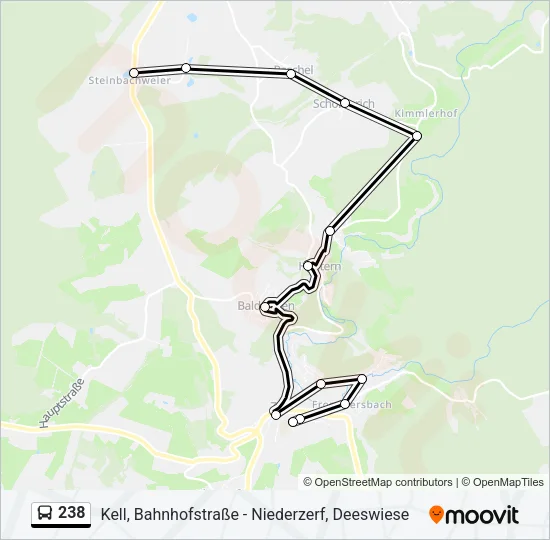 238 Bus Line Map