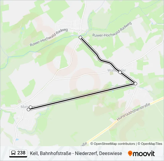 238 Bus Line Map