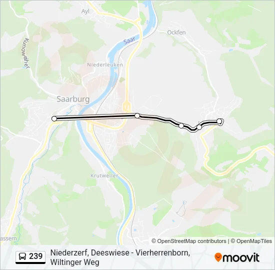 239 Bus Line Map
