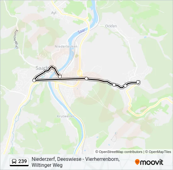 239 Bus Line Map