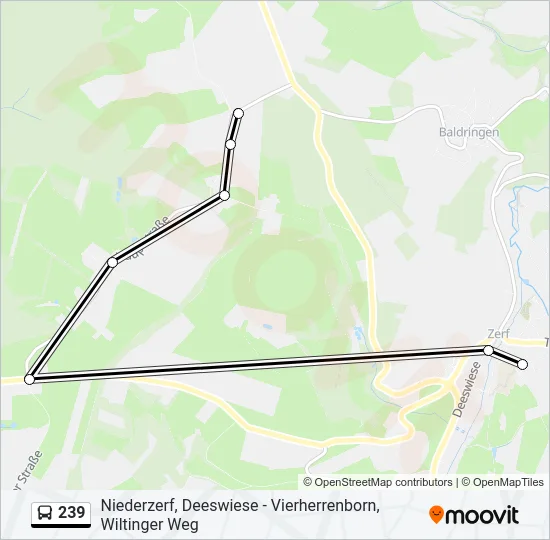 239 Bus Line Map