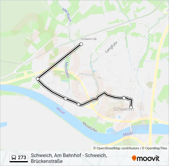 273 Bus Line Map
