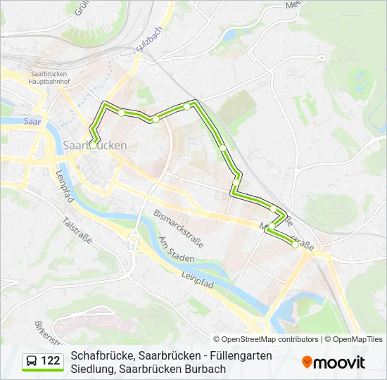 122 Bus Line Map