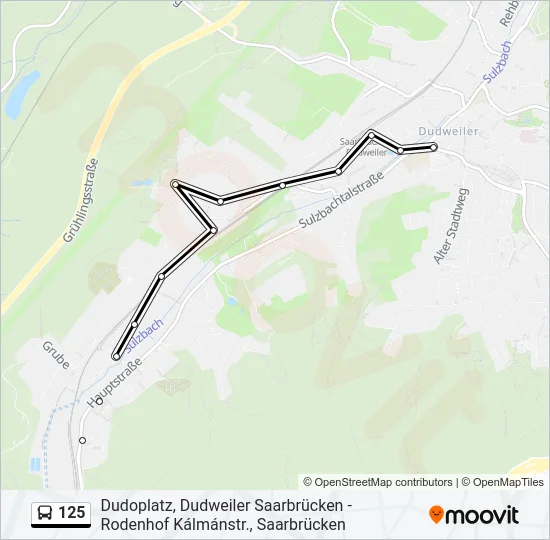 125 Bus Line Map