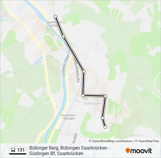 131 Bus Line Map