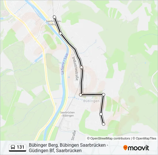 131 Bus Line Map