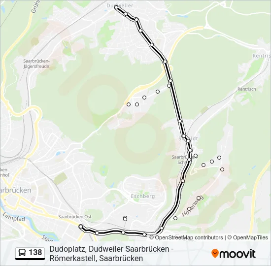 138 Bus Line Map