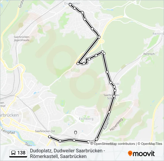 138 Bus Line Map