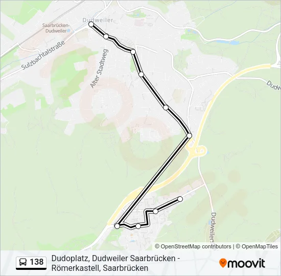138 Bus Line Map