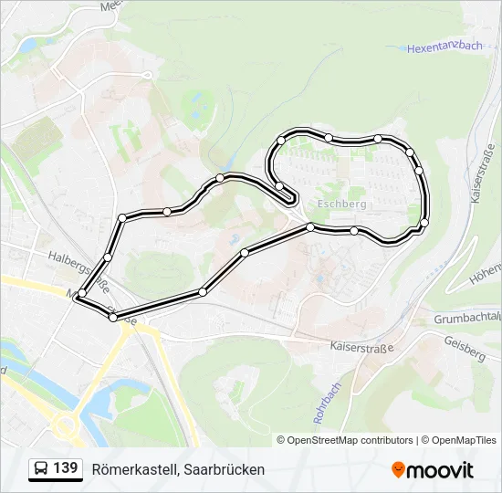 139 Bus Line Map
