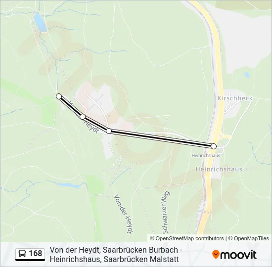 168 Bus Line Map