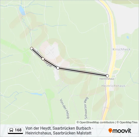 168 Bus Line Map