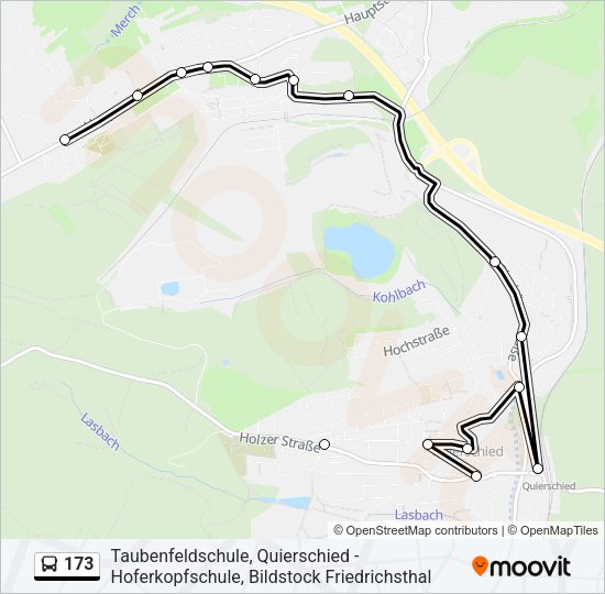 173 Bus Line Map