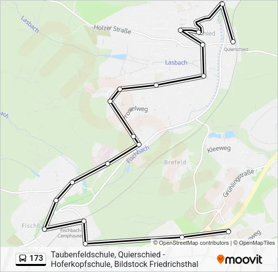 173 Bus Line Map