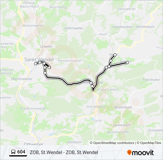 604 Route: Schedules, Stops – RKIF