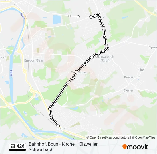 426 Bus Line Map