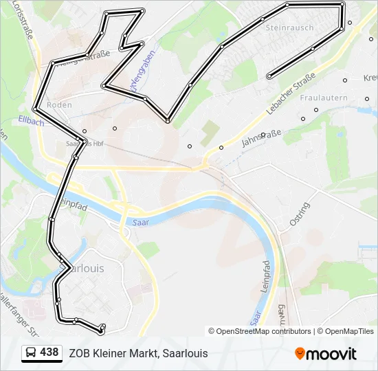 438 Bus Line Map