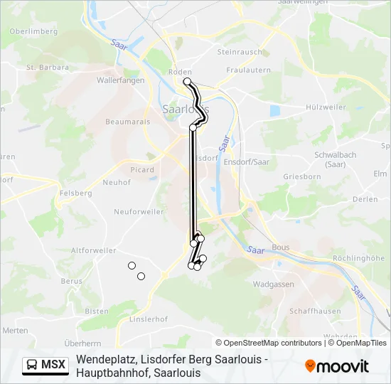 Buslinie MSX Karte