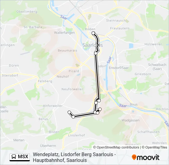 MSX Bus Line Map