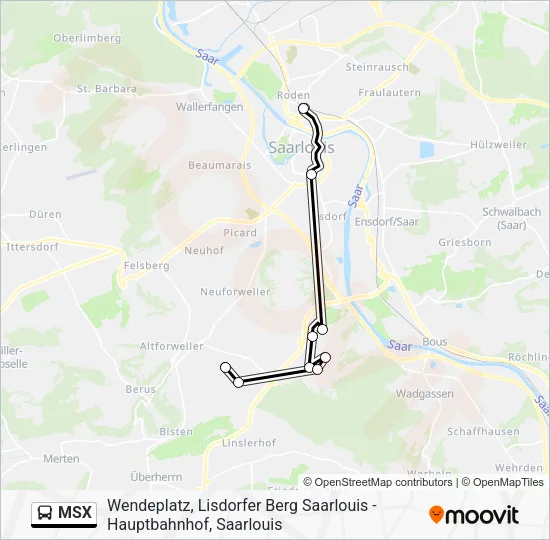 MSX Bus Line Map