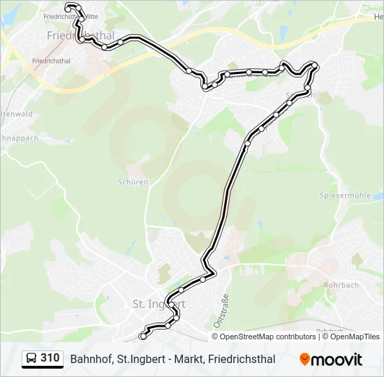 310 Bus Line Map