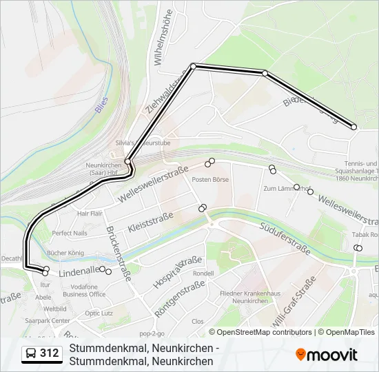 312 Bus Line Map
