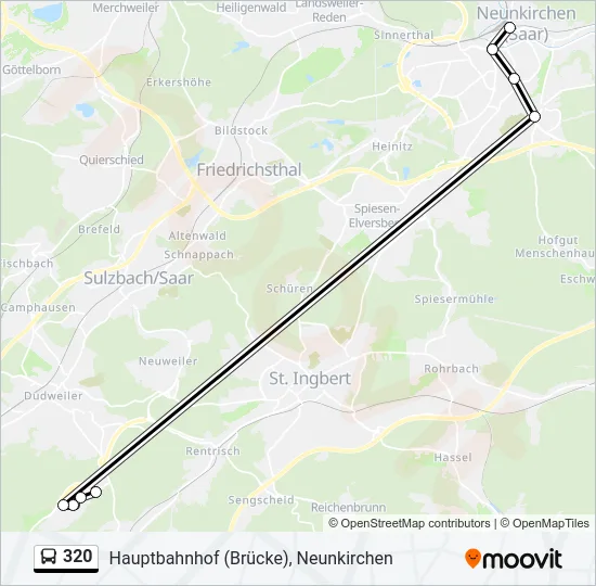 320 Bus Line Map