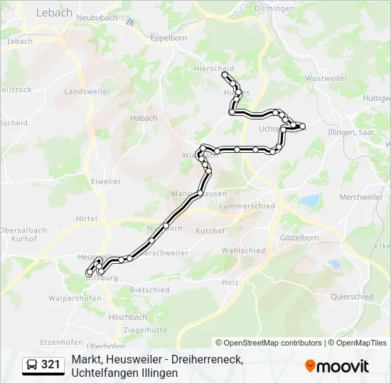 321 Bus Line Map