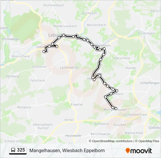 325 Bus Line Map