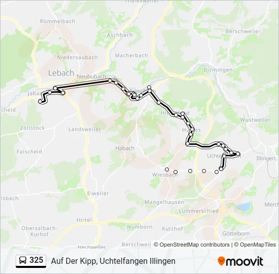 325 Bus Line Map
