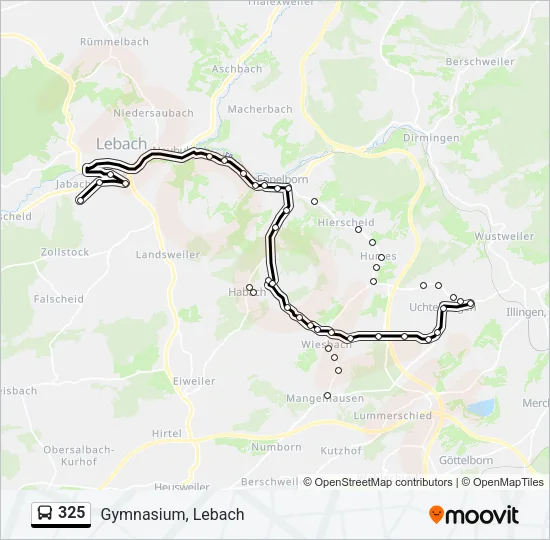 325 Bus Line Map