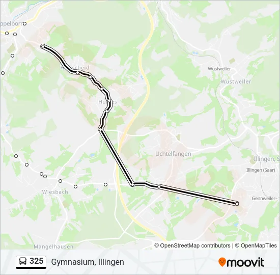 325 Bus Line Map